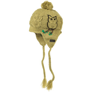 Elm Company Owl Earflap Pom Beanie - Women's 