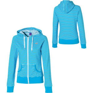 Enjoi Panda Patch Striped Full-Zip Hooded Sweatshirt - Women's - 2010