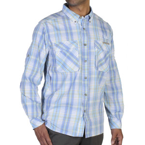 Click to Enlarge for ExOfficio Air Strip Macro Plaid Shirt - Long-Sleeve - Men's ExOfficio Air Strip Macro Plaid Shirt - Long-Sleeve - Men's -image