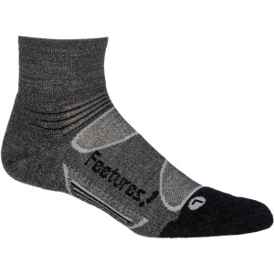 Click to Enlarge for Feetures! Elite Merino+ Light Cushion Quarter Sock Feetures! Elite Merino+ Light Cushion Quarter Sock -image