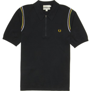 Click to Enlarge for Fred Perry USA Champion Striped Knitted Cycling Shirt - Short Sleeve - Men's Fred Perry USA Champion Striped Knitted Cycling Shirt - Short Sleeve - Men's -image