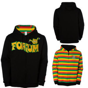 Forum Shaka Reversible Full-Zip Hooded Sweatshirt - Men's - 2009
