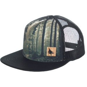 Hippy Tree Photo Snapback Trucker Hat