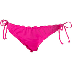 Hurley One and Only Solids Ruffle String Tie Side Bikini Bottom - Women's - 2012