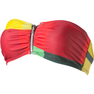 Hurley Kings Road Bandeau Zipper Bikini Top - Women's - 2012
