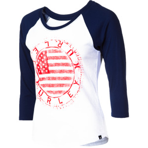 Hurley Patched Up First Base Raglan T-Shirt - 3/4-Sleeve - Women's - 2012