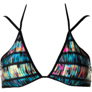 Record Scratch Halter Bikini Top - Women's