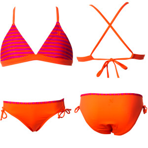 Surfside Stripe Banded Triangle & Tunnel Swimsuit - Girls'