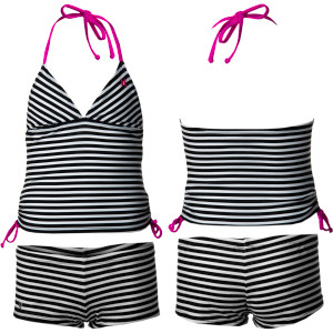 Surfside Stripe Tankini & Boyshort Swimsuit - Girls'