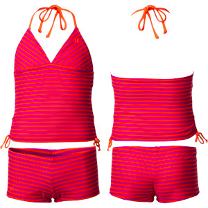Surfside Stripe Tankini & Boyshort Swimsuit - Girls'