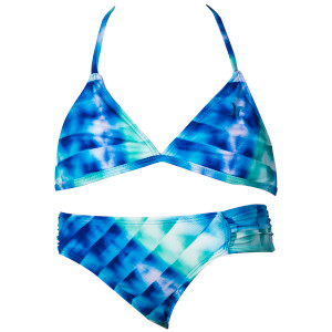 Looking Glass Triangle & Tab Side Swimsuit - Girls'