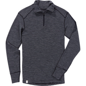 Ibex Woolies Zip-Neck Stripe Top - Men's