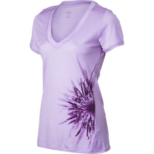 Tech V-Neck Chrysanthemum Shirt - Short-Sleeve - Women's 