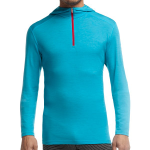 Click to Enlarge for Icebreaker BodyFit 200 Oasis Hooded Top - Men's Icebreaker BodyFit 200 Oasis Hooded Top - Men's-Image