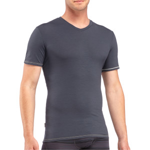 Click to Enlarge for Icebreaker BodyFit 150-Ultralite Anatomica V-Neck Shirt - Short-Sleeve - Men's Icebreaker BodyFit 150-Ultralite Anatomica V-Neck Shirt - Short-Sleeve - Men's -image