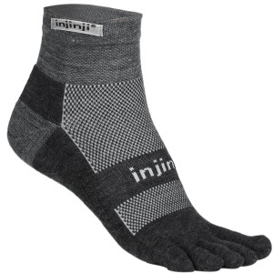 Run Midweight NüWool Mini-Crew Toe Sock