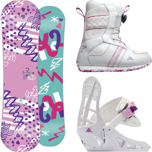 K2 Snowboards Grom Package XS - Girls'