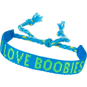 I Love Boobies! Amigo Woven Bracelet