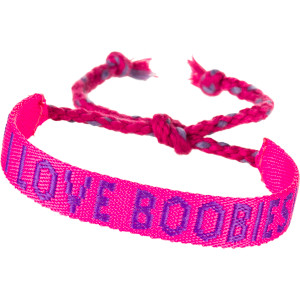 I Love Boobies! Amigo Woven Bracelet