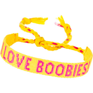 I Love Boobies! Amigo Woven Bracelet