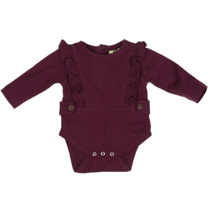 Kate Quinn Organics Ruffle Tab Body Suit - Long-Sleeve - Infant Girls'