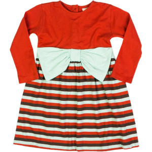Bow Dress - Long-Sleeve - Toddler Girls'