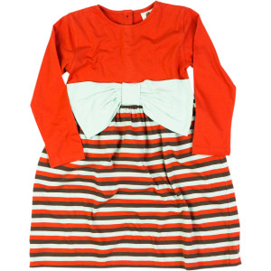 Bow Dress - Long-Sleeve - Girls'