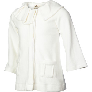Sherpa Pleated Ruffle Jacket - Girls'