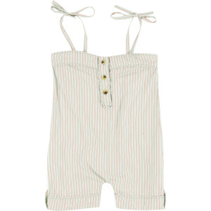 Spaghetti Strap Piped Jumpsuit - Toddler Girls'