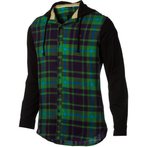 KR3W Static Age Hooded Flannel Shirt - Long-Sleeve - Men's