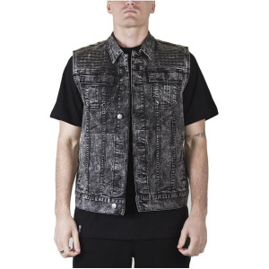 LRG Acidic Sleevless Denim Jacket - Men's -image