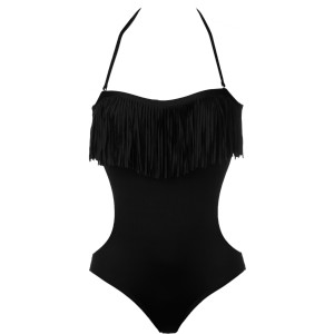 Free Love Straight Fringe One-Piece Swim Suit - Women's