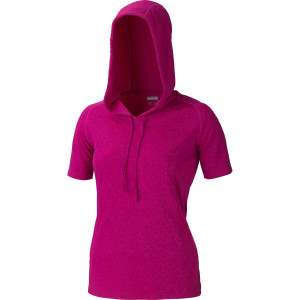 Bow Hooded Shirt - Short-Sleeve - Women's