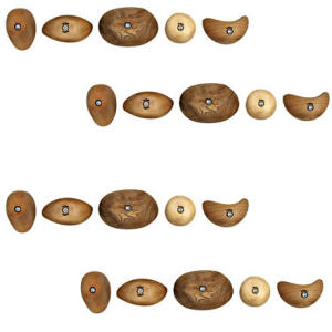 Metolius Wood Grip Holds - 25 Pack