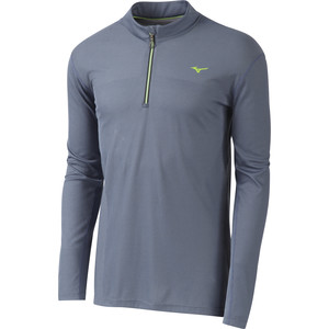 Click to Enlarge for Mizuno Breath Thermo Body Mapping 1/2-Zip T-Shirt - Long-Sleeve - Men's Mizuno Breath Thermo Body Mapping 1/2-Zip T-Shirt - Long-Sleeve - Men's-Image