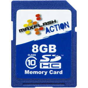 Click to Enlarge for Maxflash 8GB Action SDHC Card Class 10 Maxflash 8GB Action SDHC Card Class 10 -image