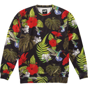 Click to Enlarge for Neff Floral Day Crew Sweatshirt - Men's Neff Floral Day Crew Sweatshirt - Men's -image