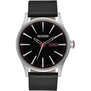 Nixon Sentry Leather Watch - Men's