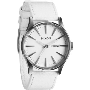 Nixon Sentry Leather Watch - Men's