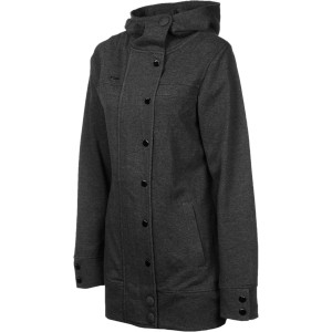 Subtle Hooded Peacoat - Women's