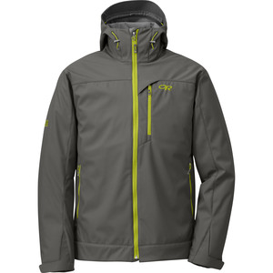 Click to Enlarge for Outdoor Research Transfer Hooded Softshell Jacket - Men's Outdoor Research Transfer Hooded Softshell Jacket - Men's -image