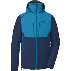 Click to Enlarge for Outdoor Research Valhalla Hooded Softshell Jacket - Men's Outdoor Research Valhalla Hooded Softshell Jacket - Men's-Image
