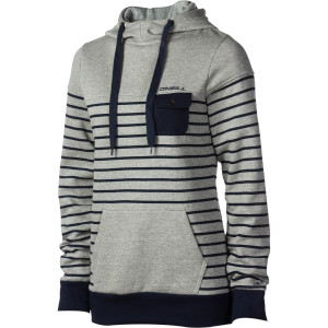 Pinstripe Pullover Hoodie - Women's