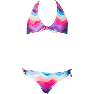 Painted Halter Swimsuit - Girls'