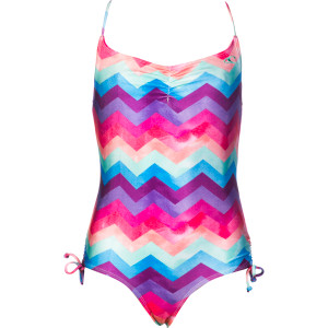 Painted One-Piece Swimsuit - Girls'