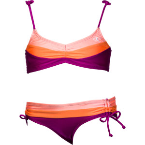 Color Block Bandeau Swimsuit - Girls'