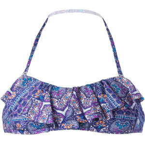 Wanderlust Ruffle Bandeau Bikini Top - Women's