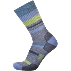 Mixed Stripe Lightweight Crew Hiking Socks - Women's