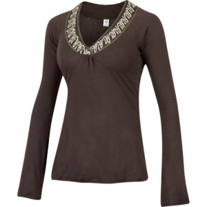 prAna Embroidered V-Neck Top - Long-Sleeve - Women's