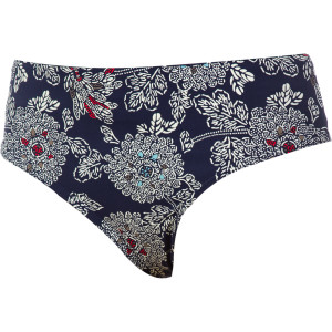 Quiksilver Juniors Blue Skies Floral Minnie Roll Up Bikini Bottom - Women's